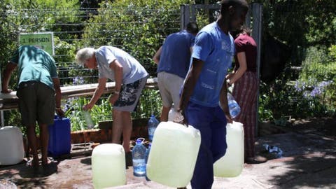 Wasserquelle in Newlands bei Kapstadt