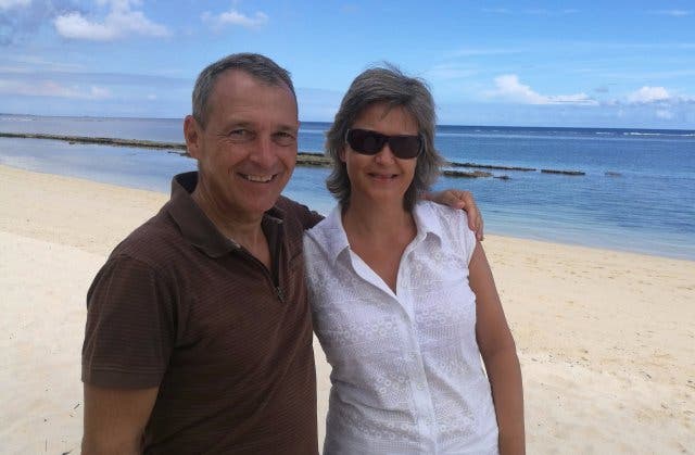 Michael Hauser mit Frau Andrea im Urlaub
