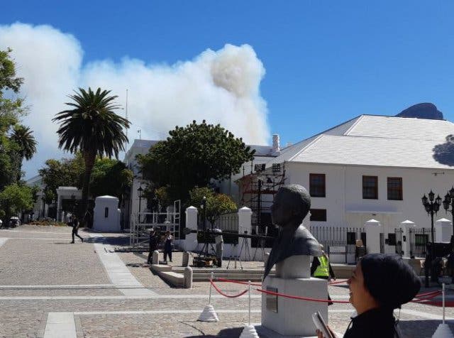 Feuer in Kapstadt 7 Februar 2019