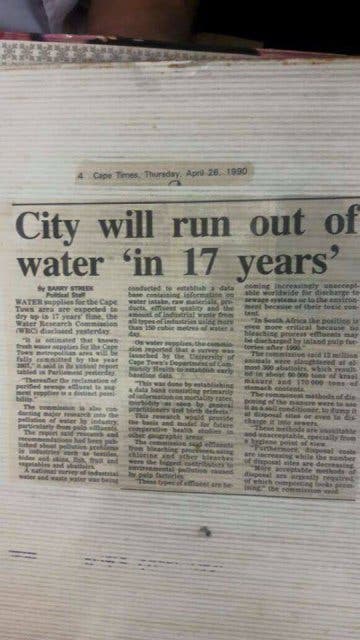 Wasserkrise 1990