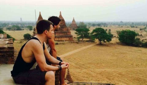 Christoph und Adrien auf einer ihrer Reisen