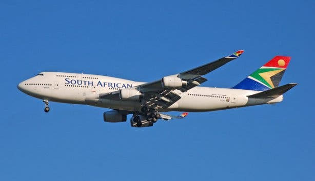 South african airways airplane
